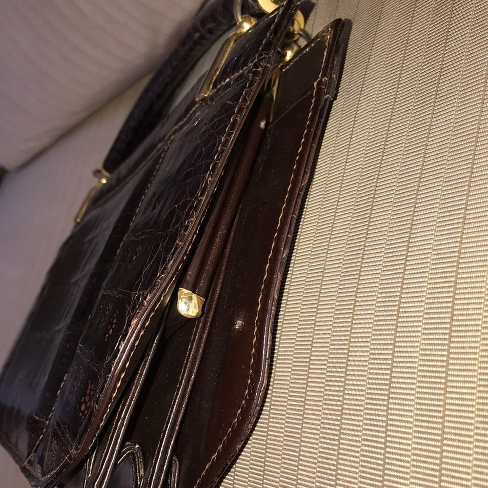 Vtg Genuine Alligator magnificent clutch purse bag - Picture 4 of 8